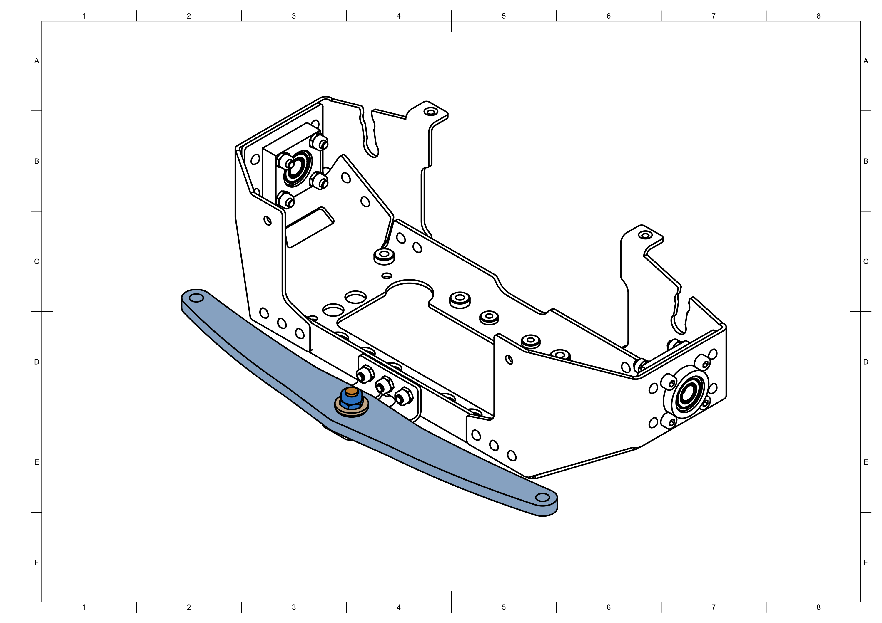Assembled differential beam